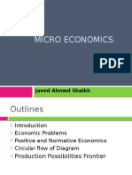 Micro Economics: Javed Ahmed Shaikh