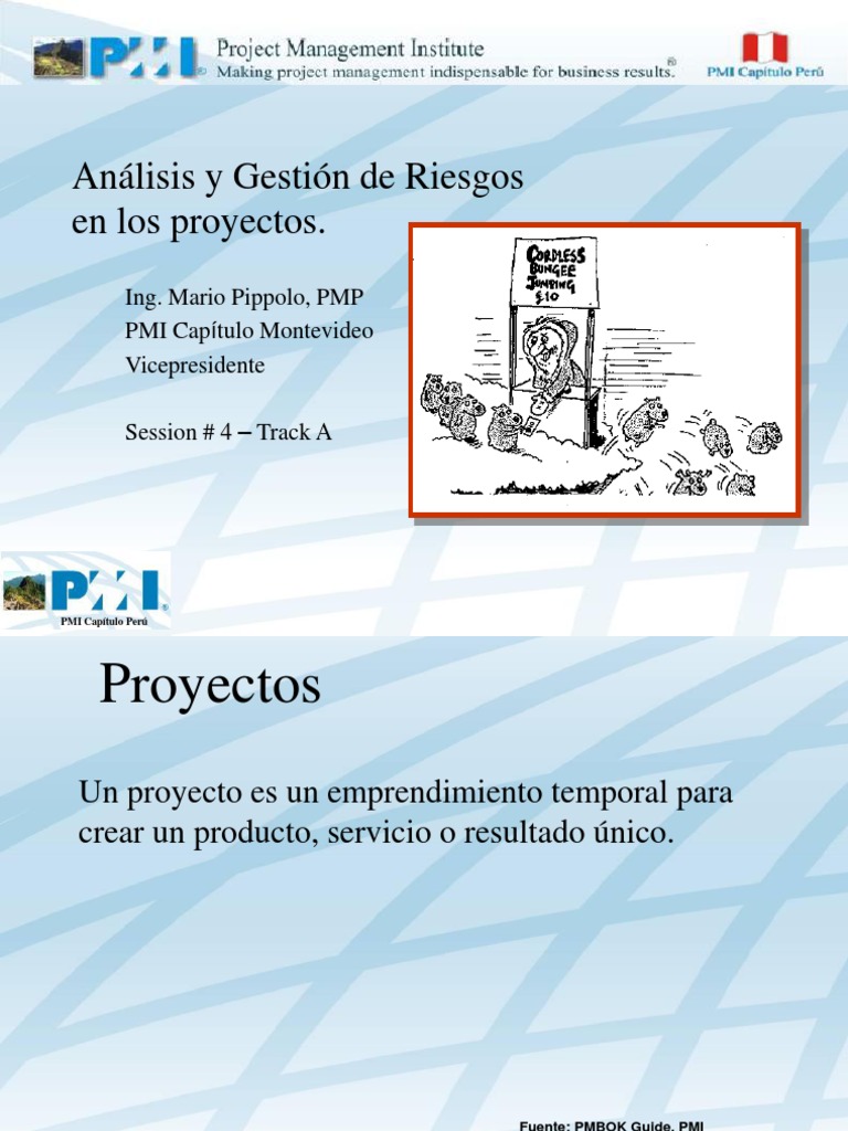 Gestión de Riesgos en Proyectos | PDF | Presupuesto | Riesgo