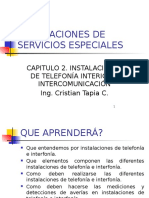 Instalación telefonía interior. Capítulo 2