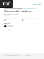 The Cambridge Guide To Asian Theatre