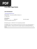 Linux Man Page Howto: Jens Schweikhardt