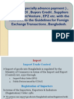 Import and export trade controls in Bangladesh