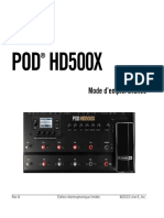 POD HD500X Advanced Guide - French