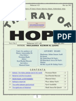 The Ray of Hope Muharram 1423 Mar-Apr 2002: Under The Guidance Of: Chief Editor: Editor: Sub-Editor