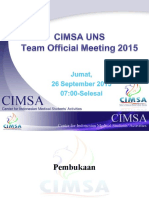 Team Official Meeting 0 CIMSA OASIS