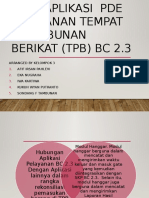 Alur Aplikasi PDE Pelayanan Tempat Penimbunan Berikat