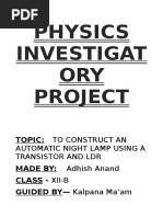 Class 12 Physics Project File