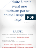 Infectieux4an Cat Devant Morsure Par Animal Suspect De-Rage