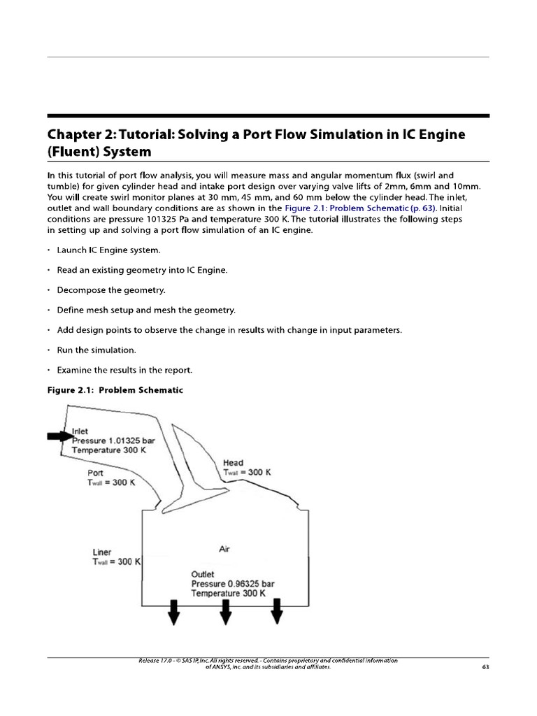 Solving A Port Flow Simulation in IC Engine (Fluent) System | PDF