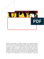 Estatutos Unidad Popular Venezolana (Upv)