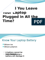 Should You Leave Your Laptop Plugged in All The Time?