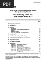 WJEC GCSE Biology Specification (2012) PDF