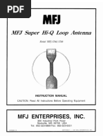 MFJ-1782 Super Hi-Q Loop Antenna Guide | PDF | Antenna (Radio