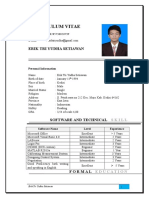 Curriculum Vitae: Erik Tri Yudha Setiawan