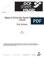 Mass Of Christ The Savior Piano / Choral 