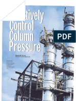 Distillation Column Pressure Control