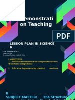 Lesson Plan in Science 9 For Demonstration Teaching