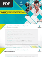 Aula 01 - Bases Matemáticas Para Engenharia