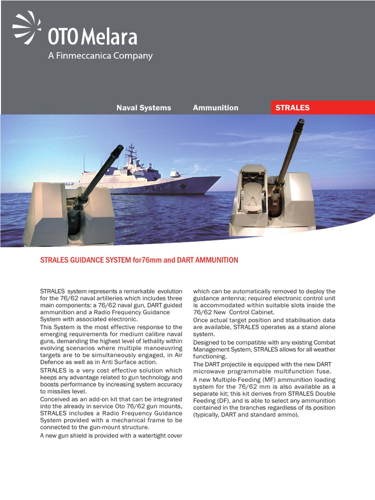 Strales 76mm Guided Gun Overview | PDF | Fuze | Ammunition