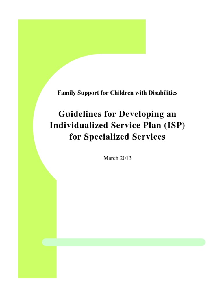 FSCD ISP Guidelines Goal Educational Assessment