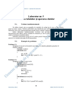 Laborator - 5 - Crearea Tabelelor Şi Operarea Datelor PDF