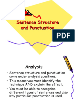 Sentence Structure and Punctuation