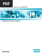 Atlas Copco GA 15 to GA 30 Part List | Electrical Connector | Screw