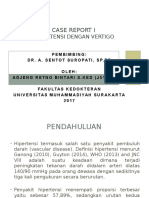 Presentasi Case Report Hipertensi Grade 2 Dengan Vertigo