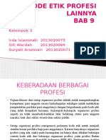 Bab 9 - Kode Etik Profesi Lainnya