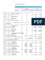 Proposed one storey residential cost estimate