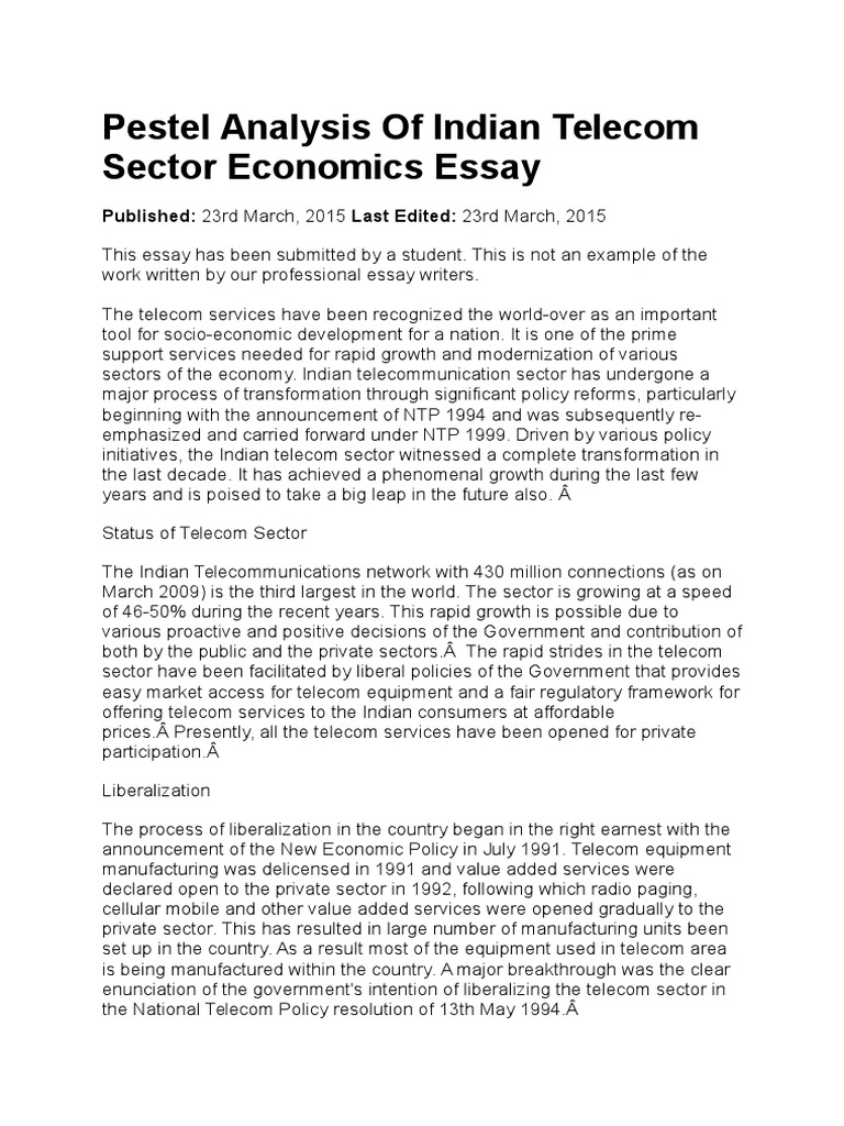 Short Essay on Telecommunications - The College Study