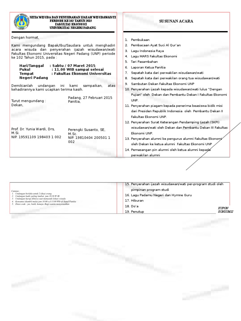100 Contoh Undangan Wisuda Pribadi Terbaru