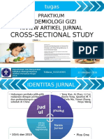 Riview Jurnal Cross-Sectional Study - Yuliana - I14154003