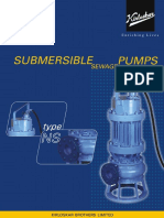 Submersible Sewage Pump Specs