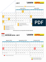 Calendario Escolar 2016 2017 PDF