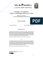 Ideologia Come Funzione. Lukacs e Lontol PDF
