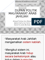 Kehidupan Hidup Masyarakat Arab Jahiliah