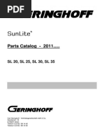 Spare Parts Catalog SunLite - 2011 - Original - 981