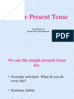 Simple Present Tense: Presentation by Krisna Hayu Setianingrum