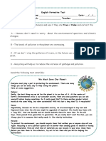 Environment Formative Test PDF