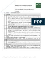 Topographic Survey Specification