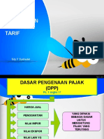 Dasar Pengenaan Pajak Dan Tarif: Edy F Syahadat