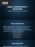 Rima Consonante y Asonante