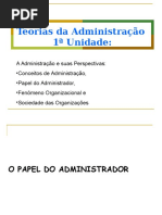 O Papel Do Administrador