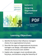 Lecture 6 Designing Organizational Structure PDF