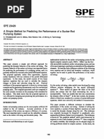 SPE-23429 a Simple Method of Predicting the Performance of Sucker Rod Pumping System