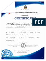 Certificado de Infop 2