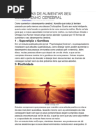 10 Formas de Aumentar Seu Desempenho Cerebral