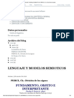 Lenguaje y Modelos Semioticos - Peirce, CH