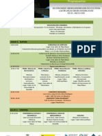 Programación 3er Congreso Iberoamericano de Cultura